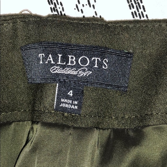 Talbots Dark Green Wool Dress Pants Trousers - Picture 7 of 8
